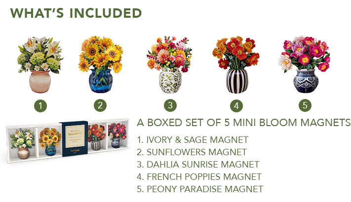 Floral Magnets: Garden Favorites