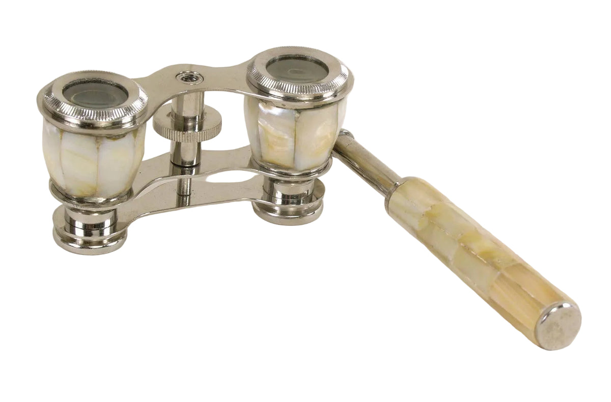 Mother of Pearl Opera Glasses with Handle