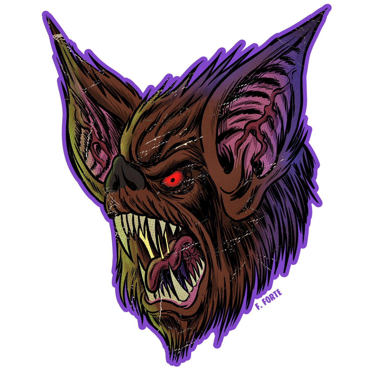 Vampire Bat Sticker