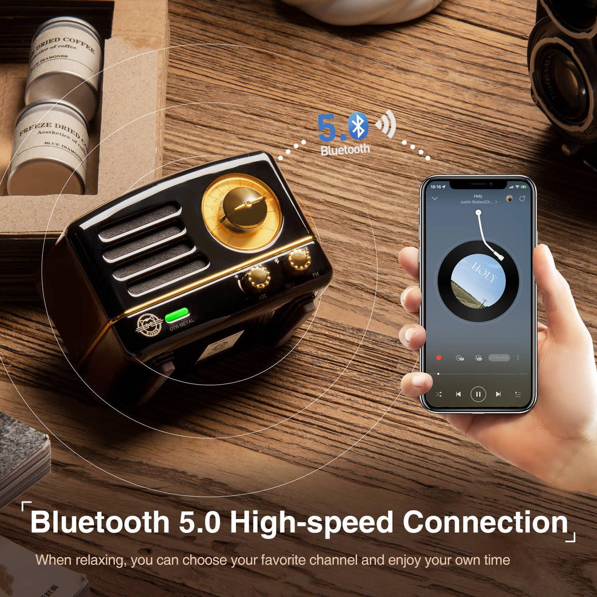 Wireless FM Radio Bluetooth Speaker