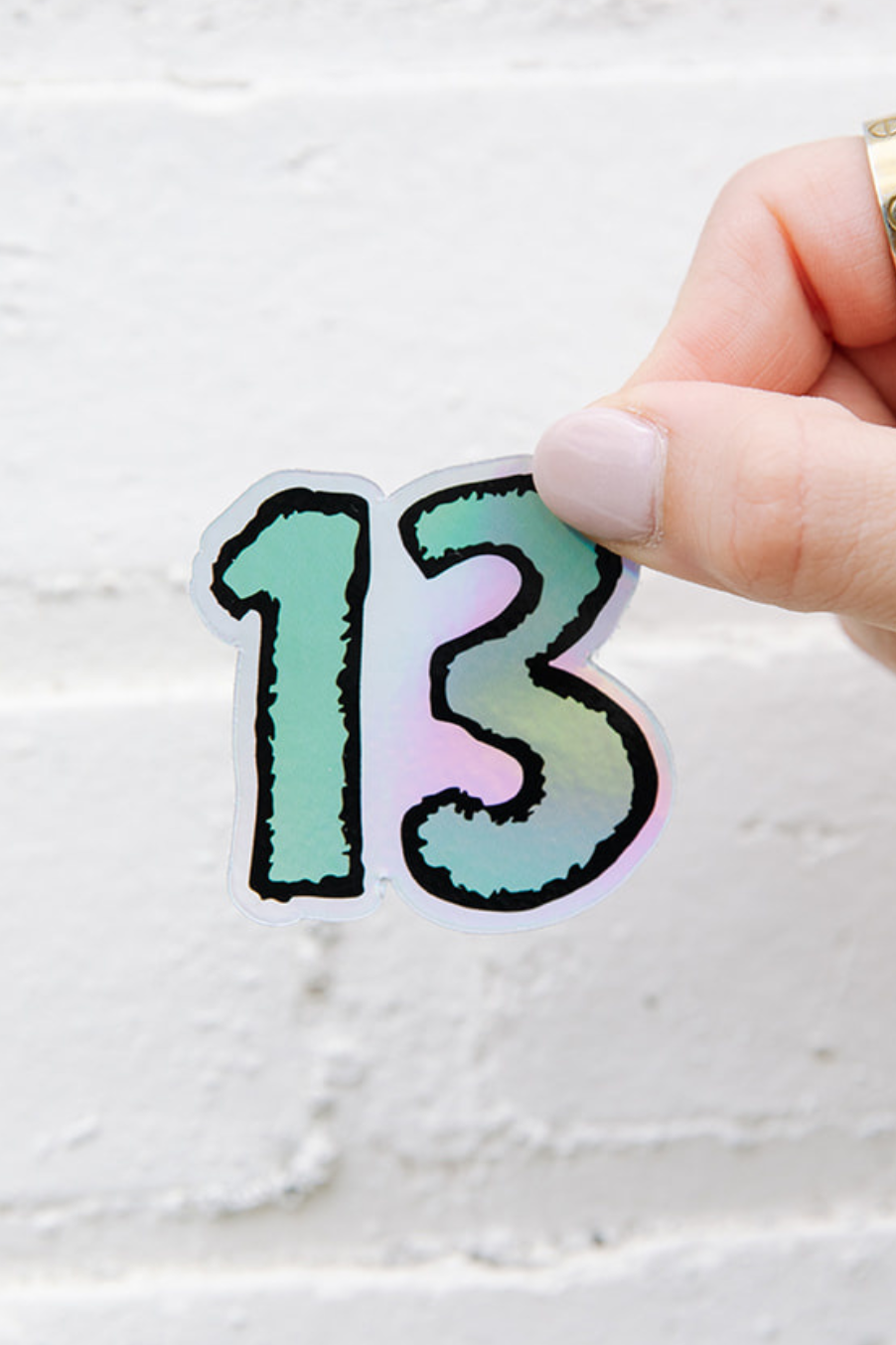 13 Holographic Sticker