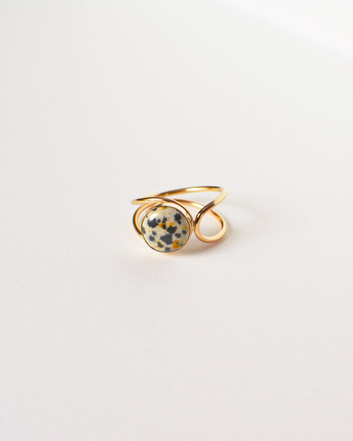 Lasso Ring, Dalmatian Jasper