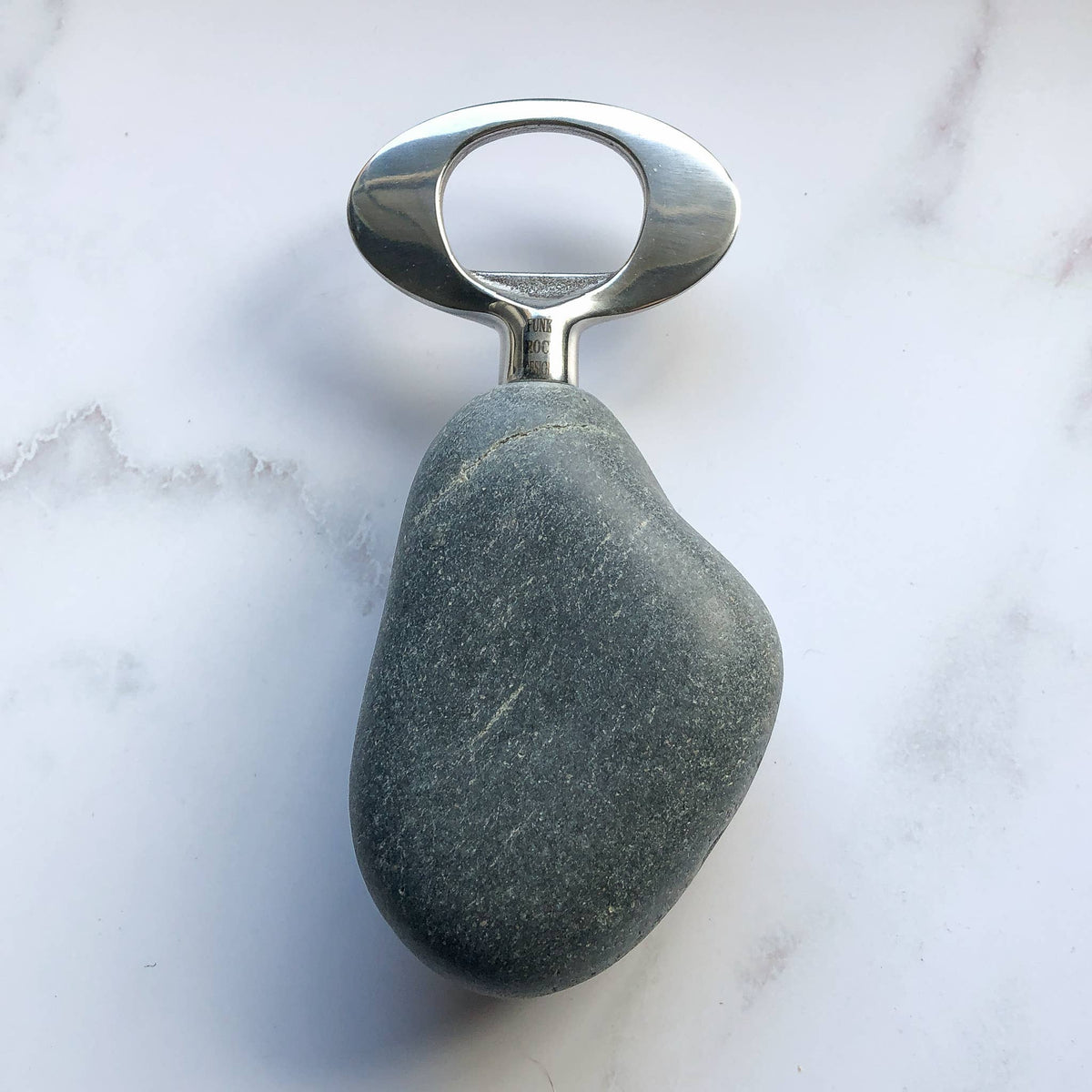 Nature-Inspired Stainless Steel Stone Bottle Opener