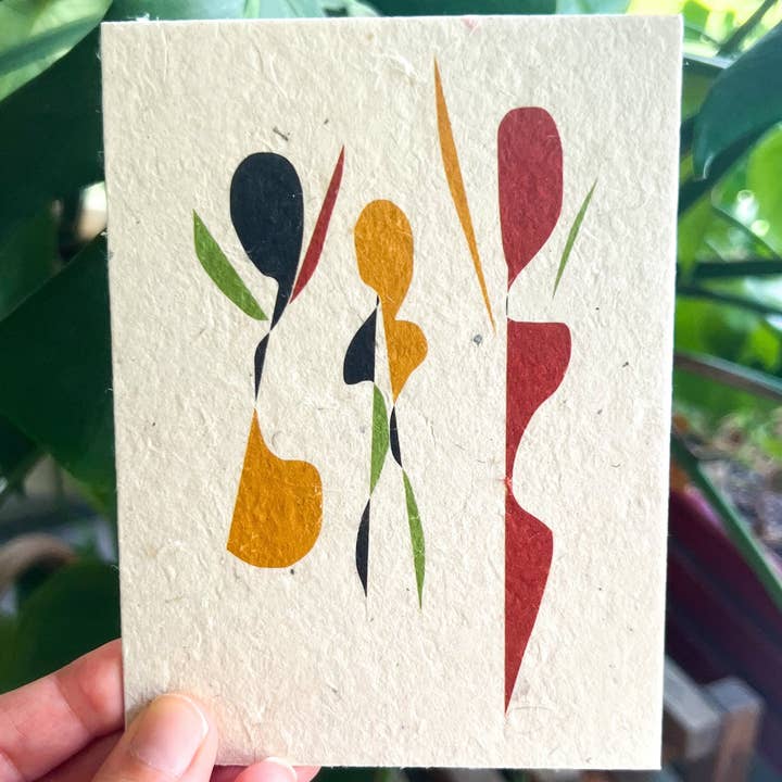 Abstract Dance Plantable Seed Card