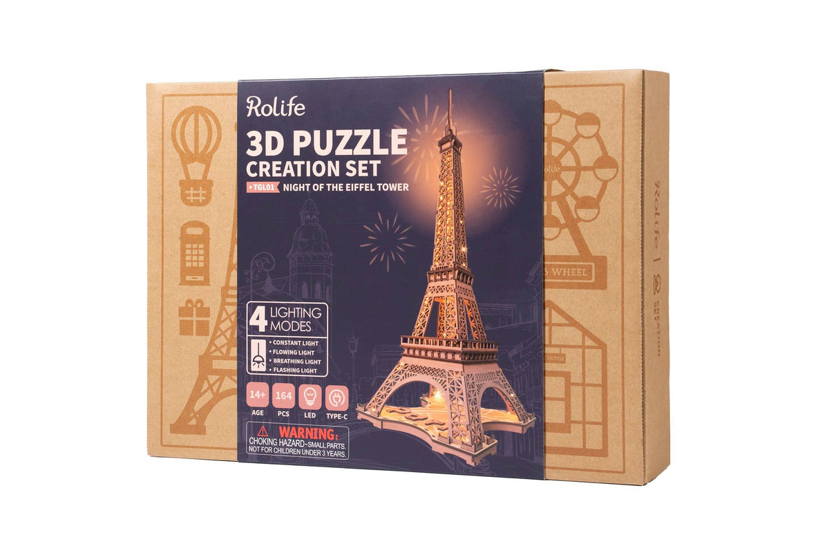 TGL01 Eiffel Tower Robotime Rolife Model DIY 3D Puzzles