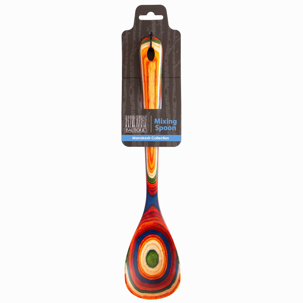 Baltique® Marrakesh Colorful Wooden Cooking Spoon, 12.5"