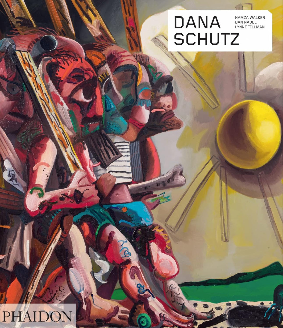 Book cover featuring a Dana Schutz colorful artwork.