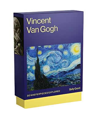 Book cover of 'Vincent Van Gogh' with a depiction of 'Starry Night' on a white background