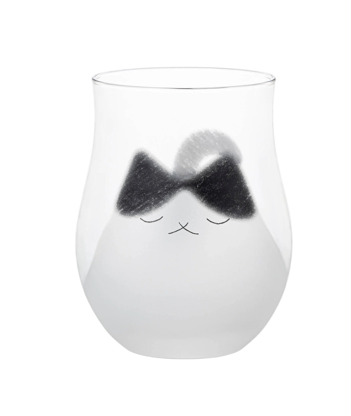 Cat Drink Glass M - Black