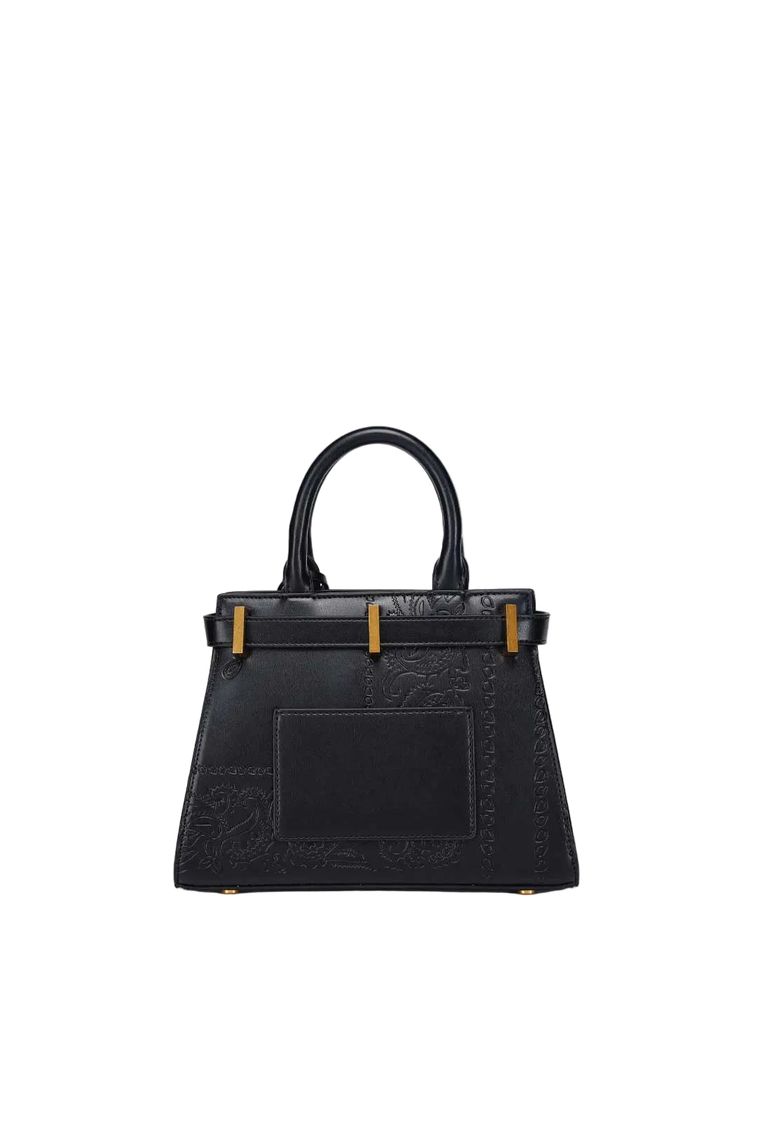 Jeanne 250MM Black Paisley Handbag