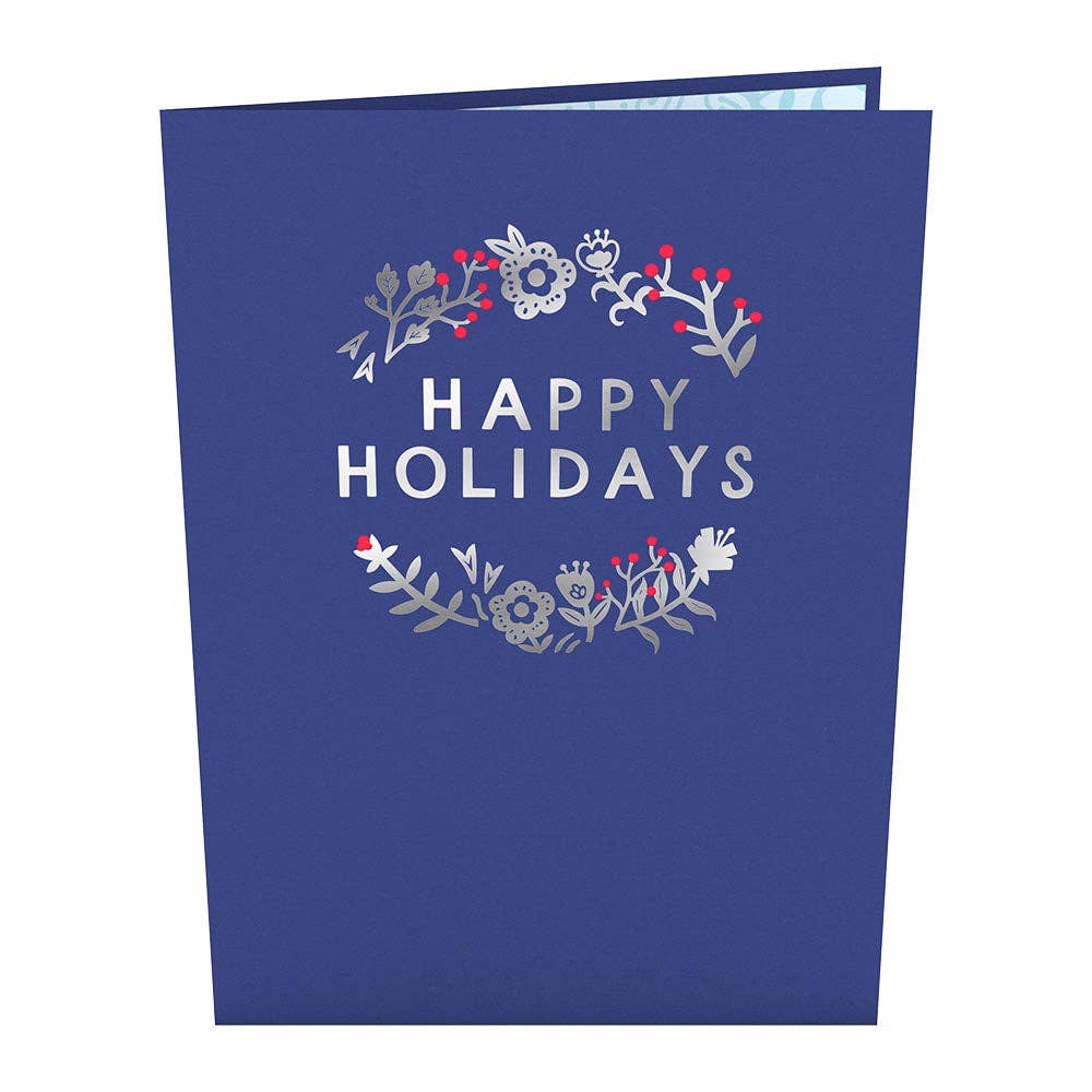 Scandinavian Style Holiday Foxes 5''x7'' Pop-Up Cards