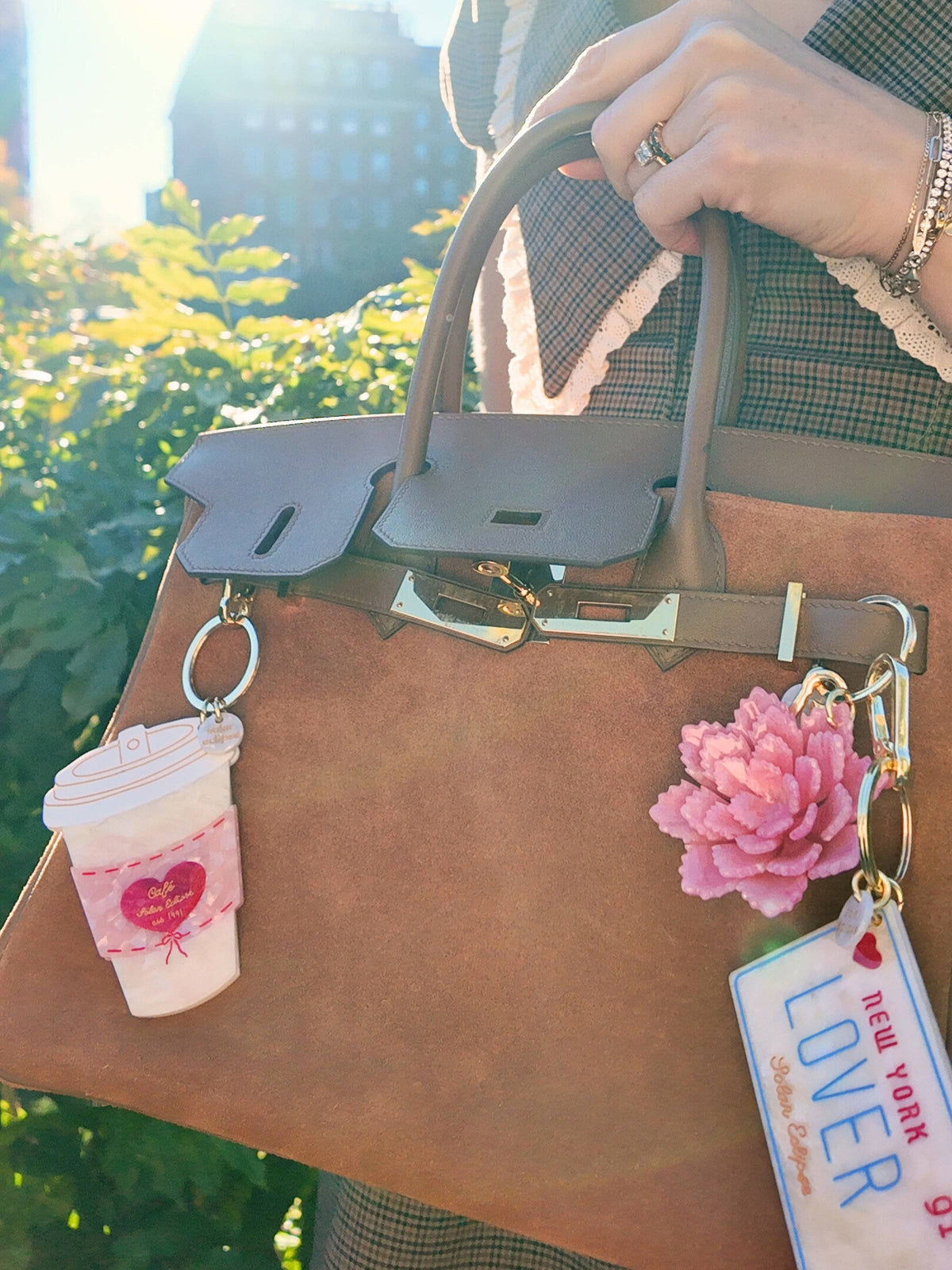Lover License Plate Bag Charm