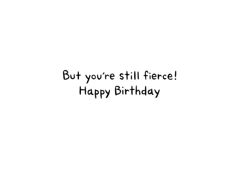 Aging is a Drag Birthday Card