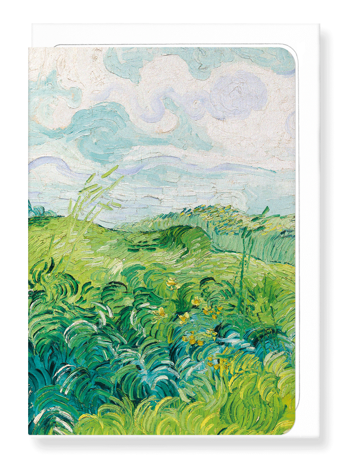 Green Wheat Field Auvers (1890): Individual Card
