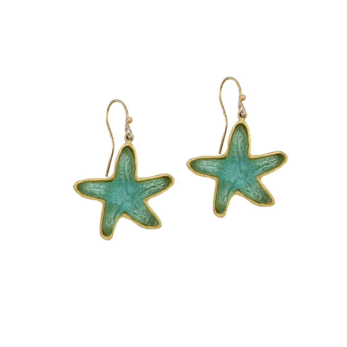 Under the Sea Star Fish Wire Earrings