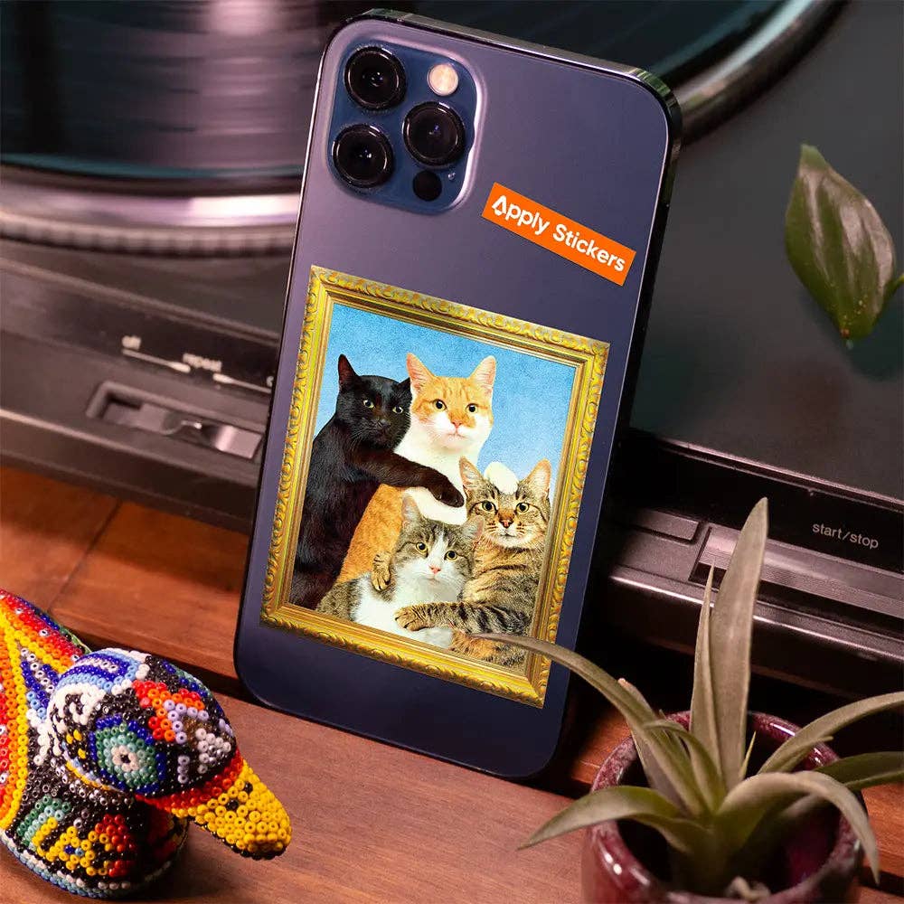 Kitty Family Die-Cut Sticker