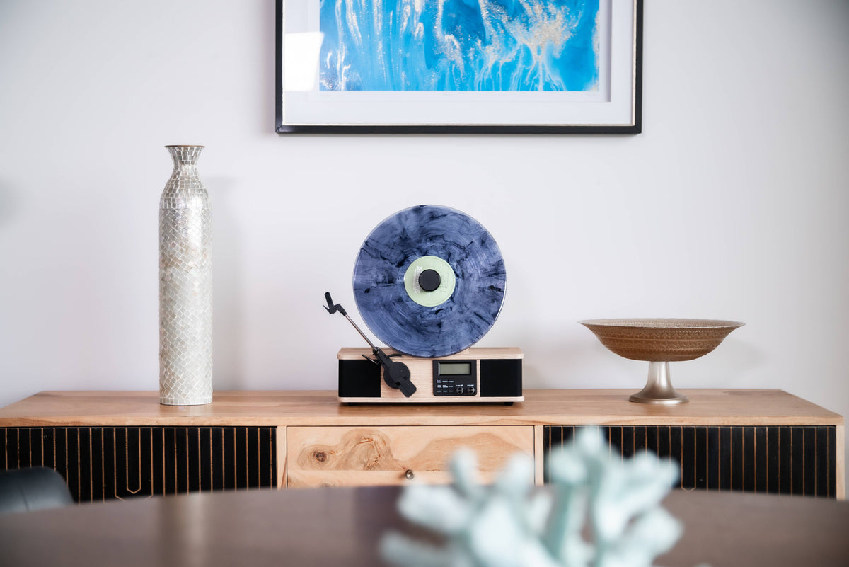 Fuse Wrap Vertical Record Player with Bluetooth