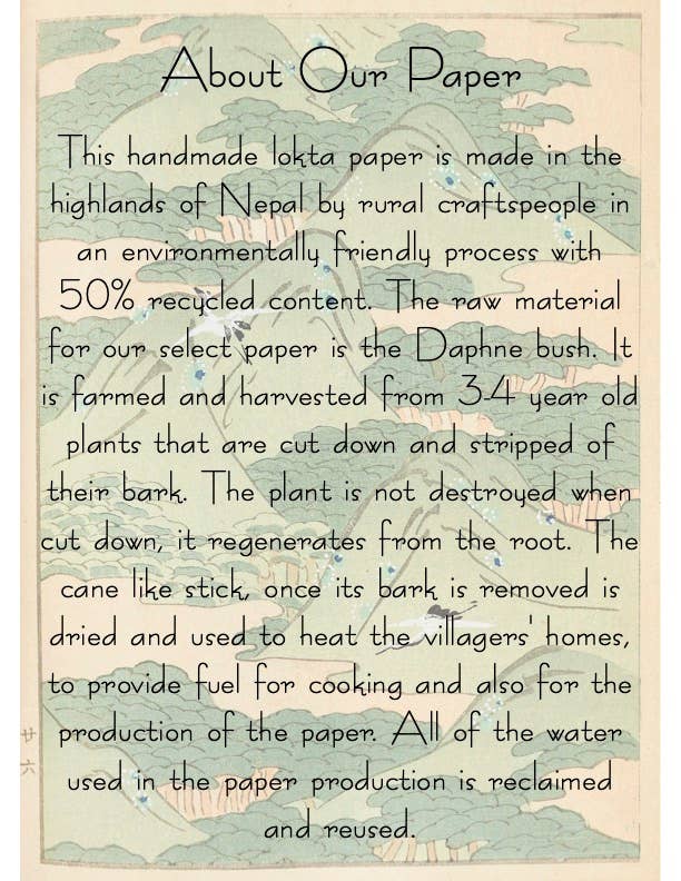 Mountain Trees Plantable Seed Card