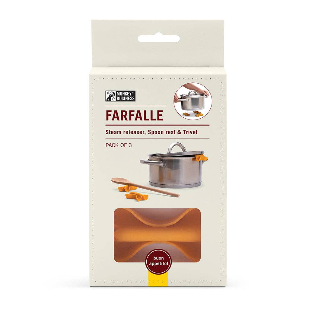 Pasta Shaped Steam Release & Trivet | Farfalle