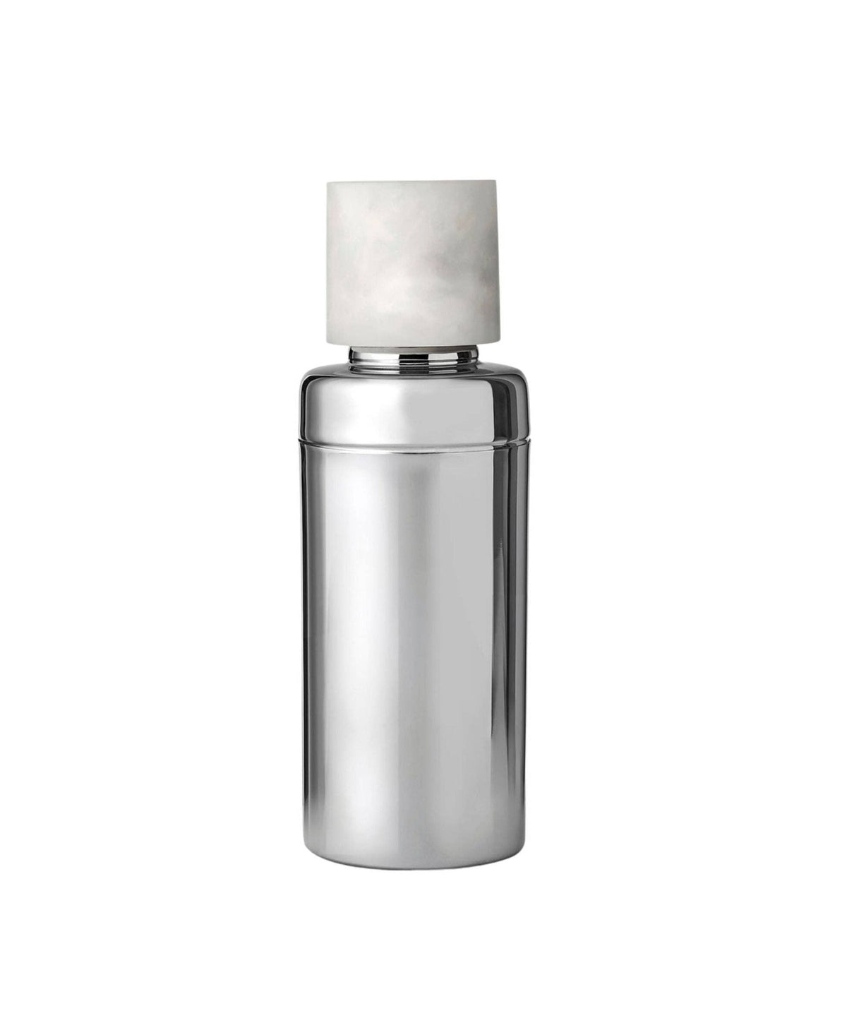 Azure Matte White Resin & Stainless Steel Cocktail Shaker