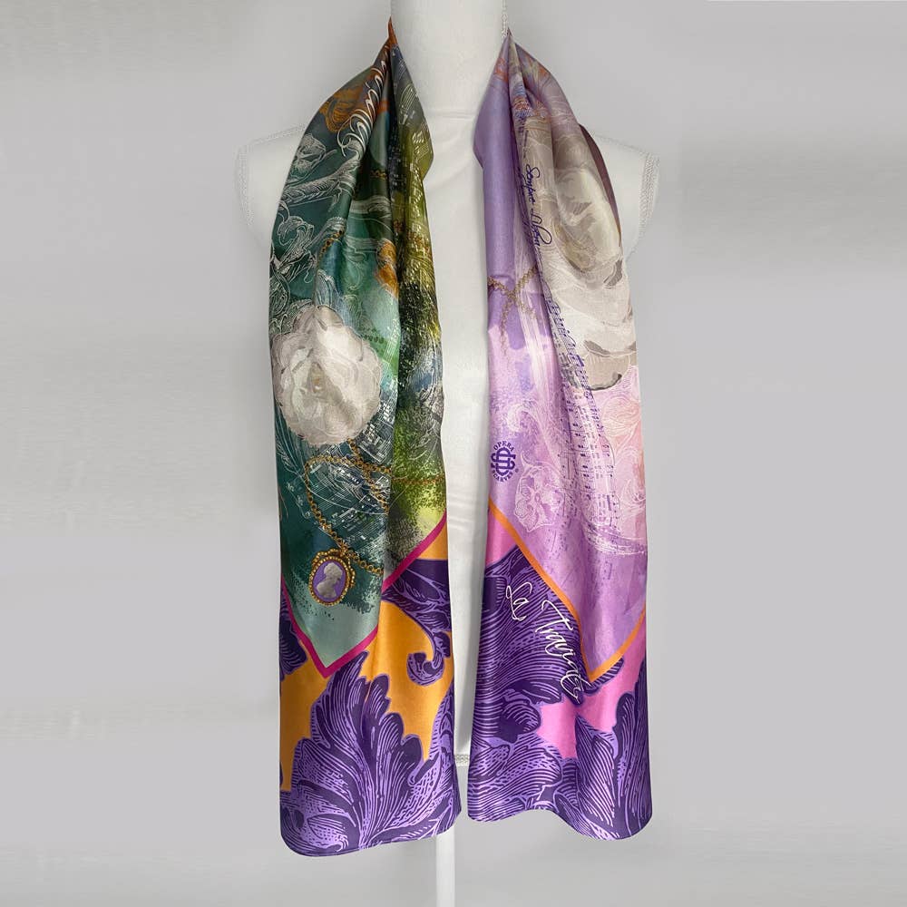 La Traviata Oblong Silk Scarf