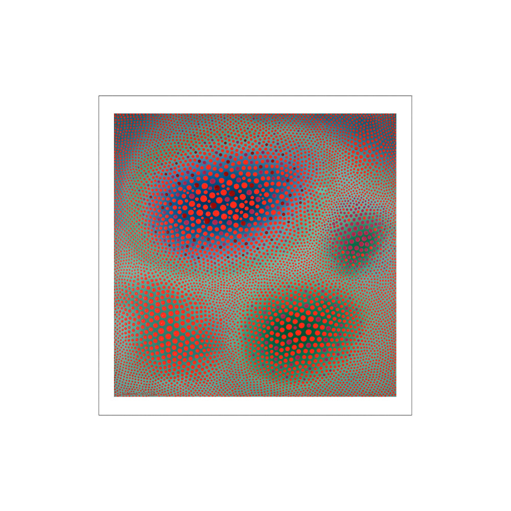 Vance Kirkland - Red Vibrations in Cool Space Postcard