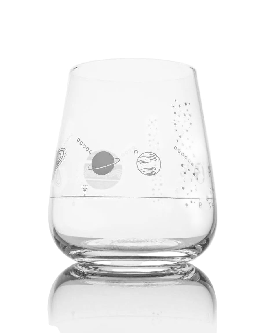 Solar System Wine Glass