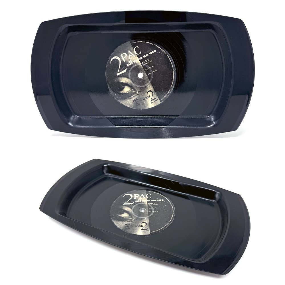 Recycled Record Rolling Tray/Trinket Tray