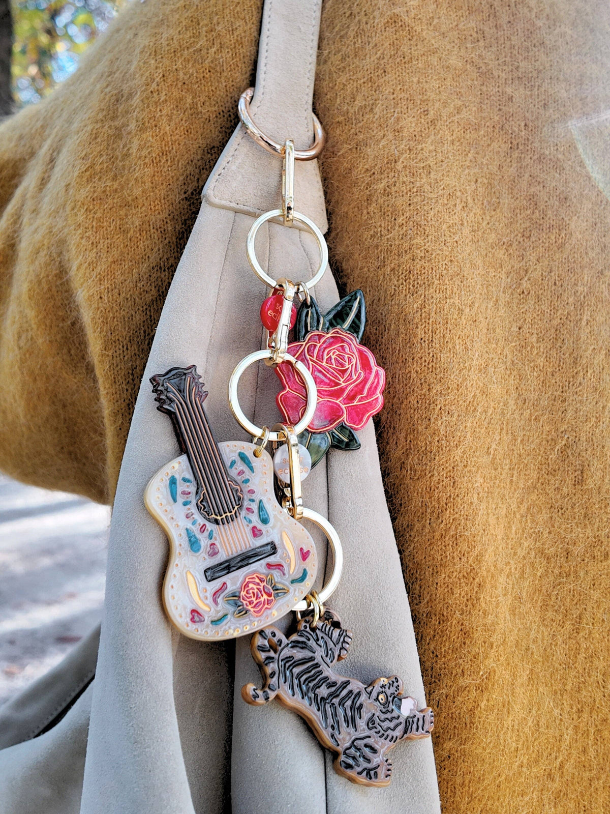 Dia De Las Brujas Guitar Bag Charm + Key Chain