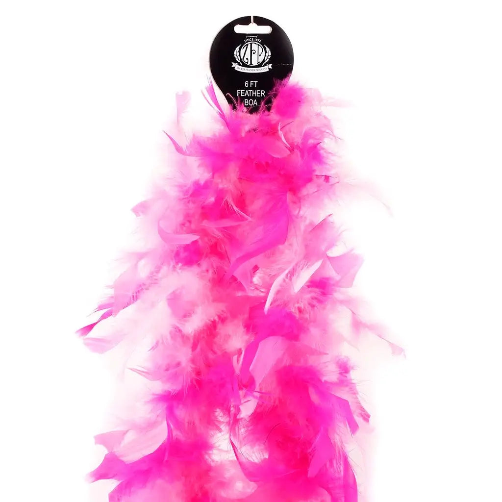 Pink Chandelle Feather Boa