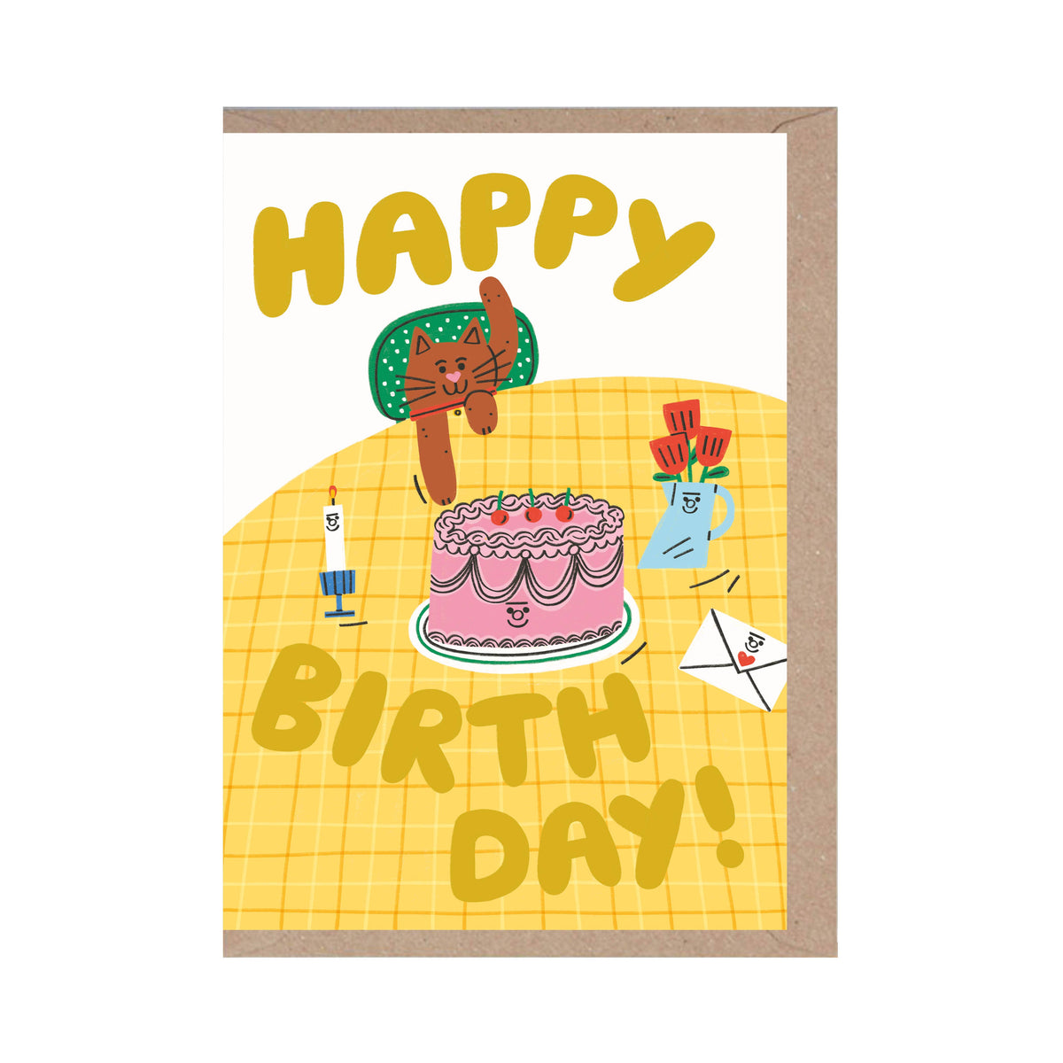 Cat Lover Happy Birthday Individual Card
