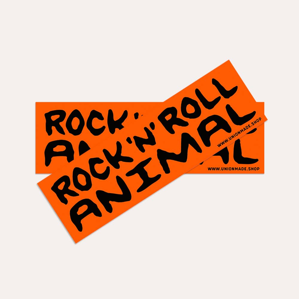 Rock 'N' Roll Animal Bumper Sticker
