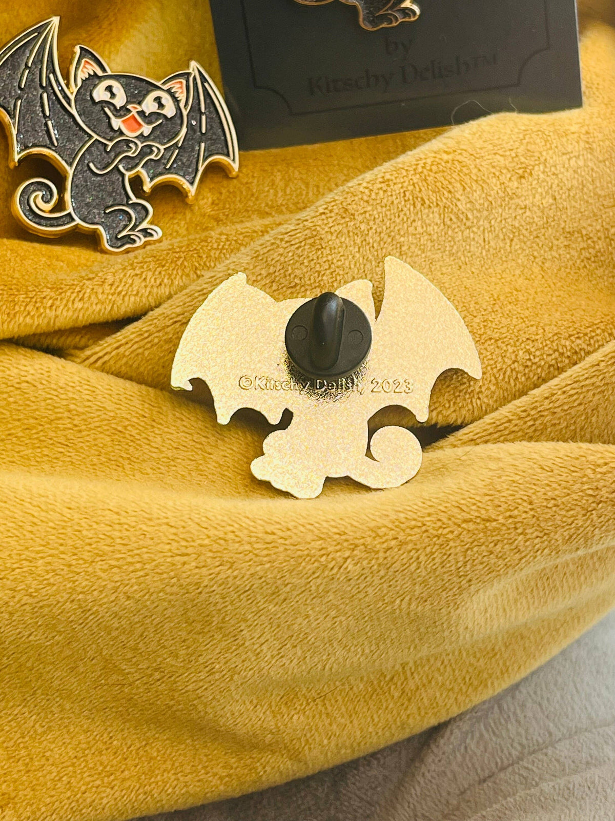 Cat Bat Takes Flight! Enamel Pin