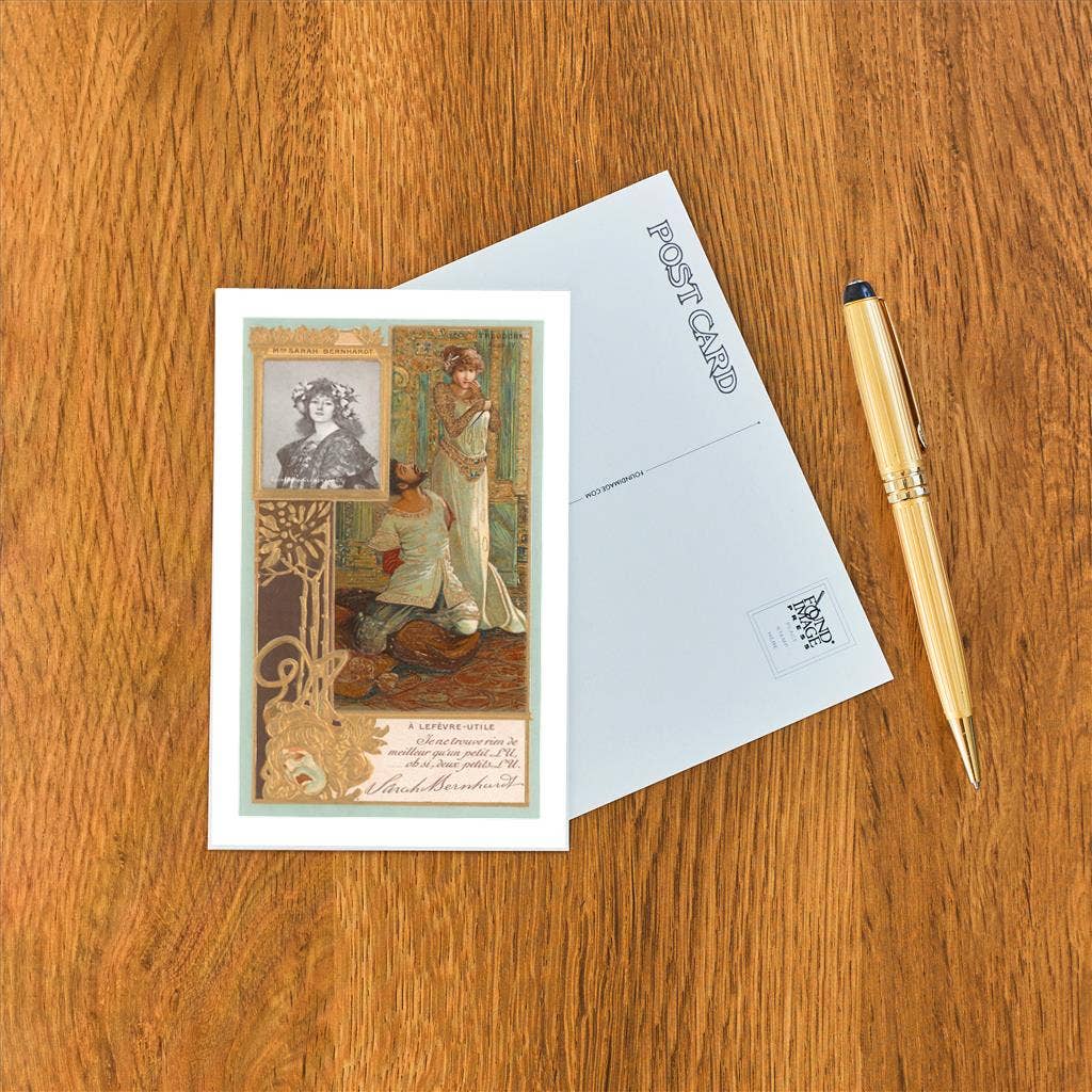 Sarah Bernhardt Illustration Postcard