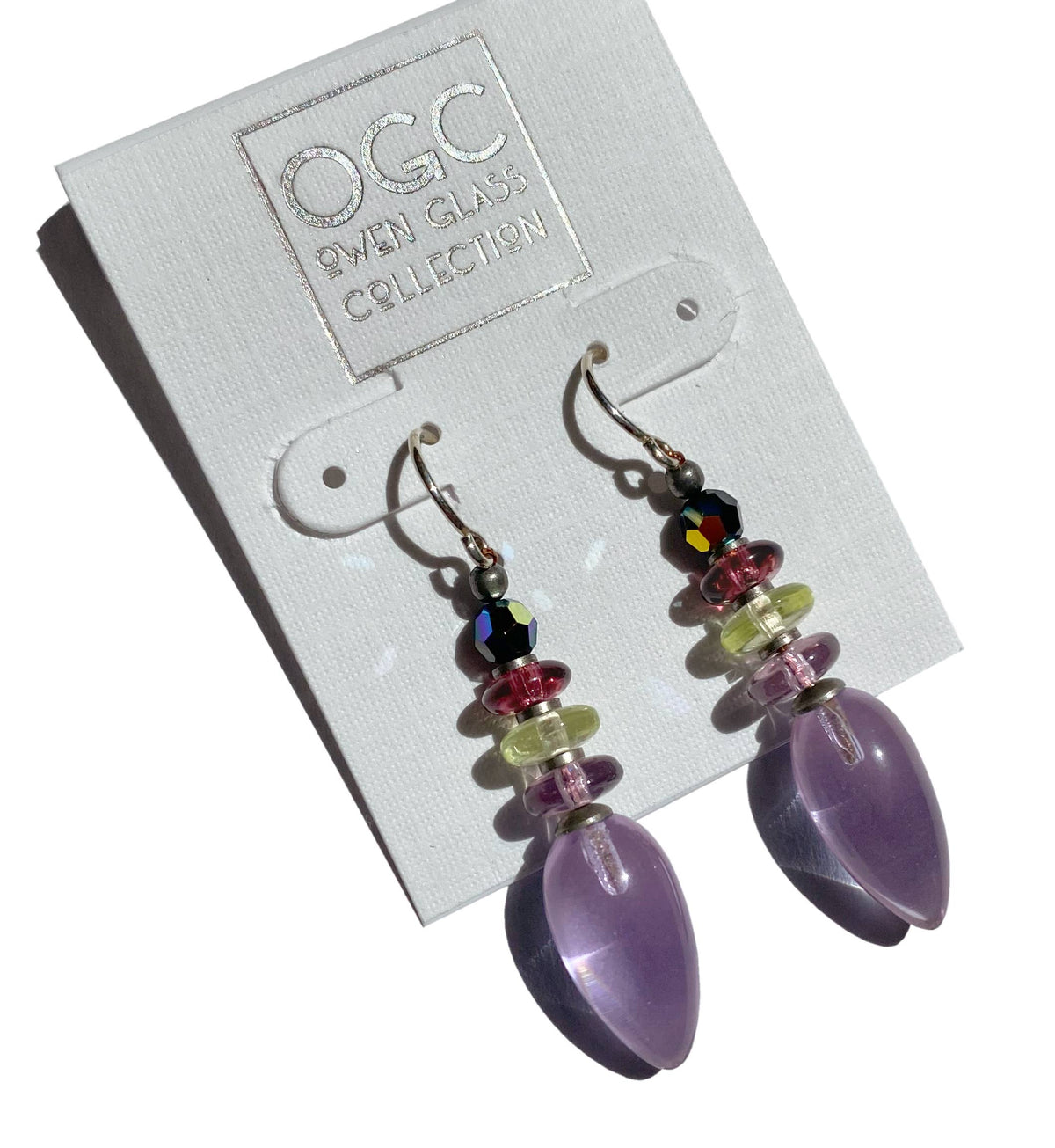 Tango Earrings in Light Amethyst Purple