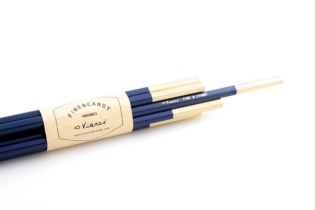 Midnight Blue Graphite Pencil Set