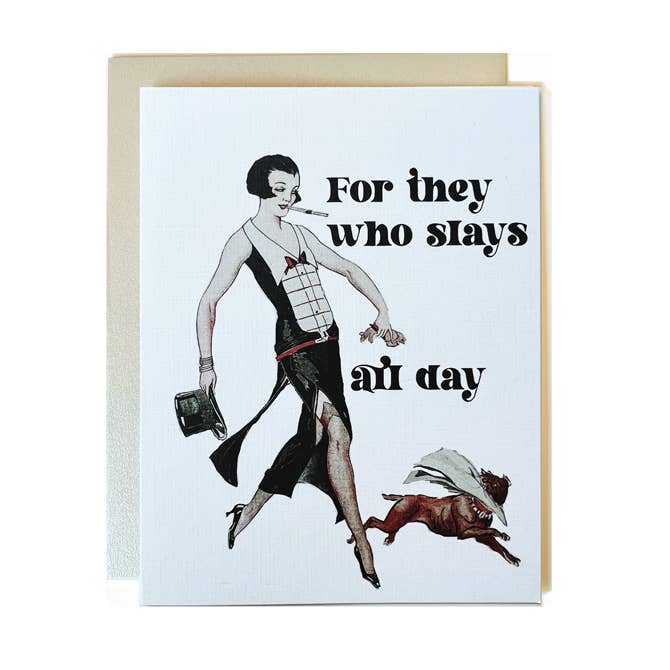 They Who Slays Non-Binary Card
