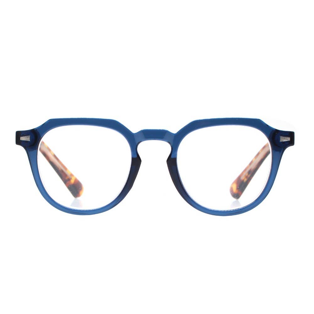BENN | Matte Navy Blue | Matte Tortoise | Blue Light