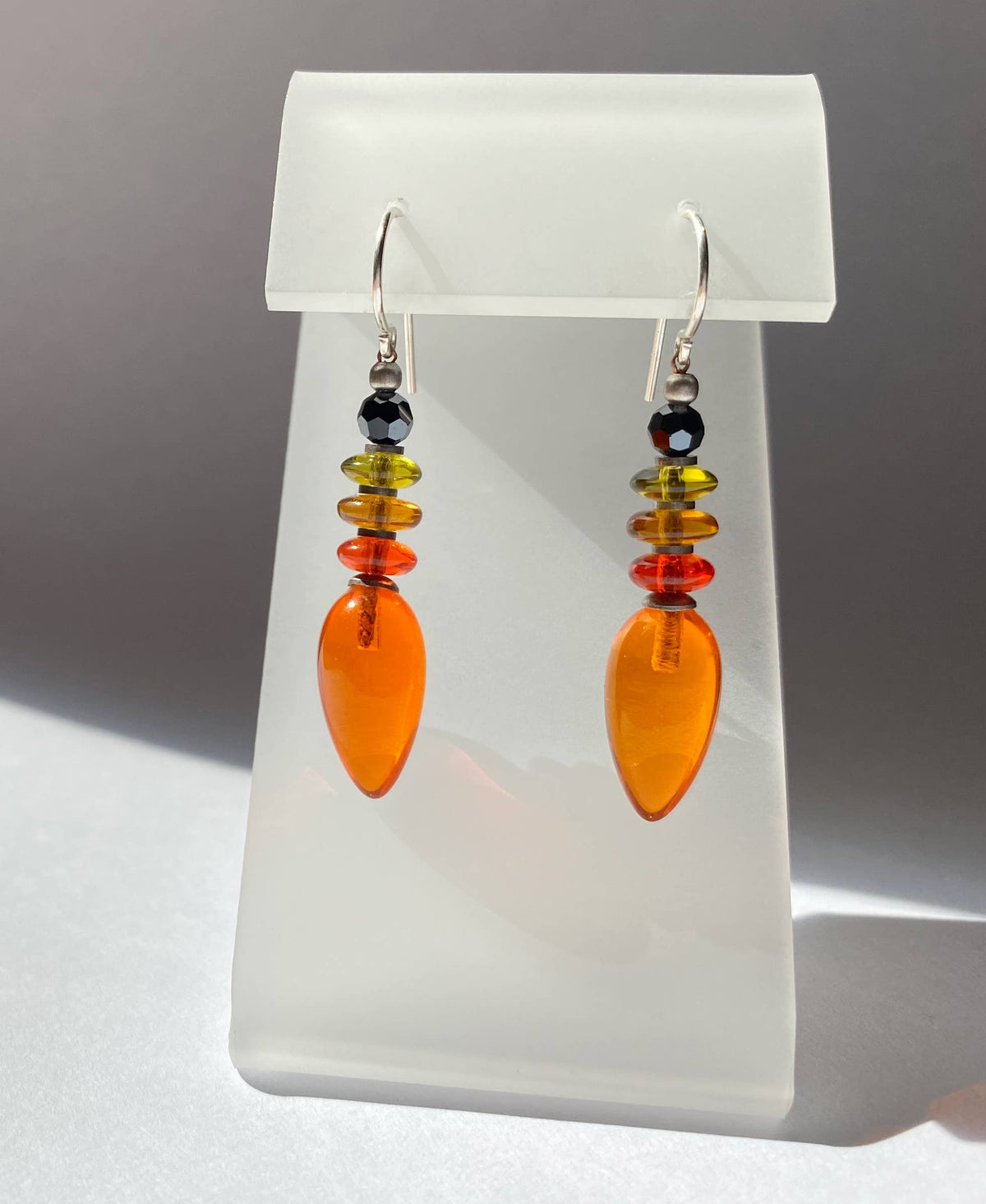 Tango Earrings in Bright Orange