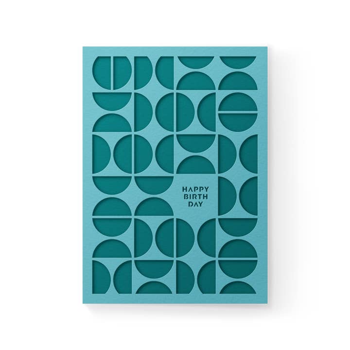 Happy Birthday Circles Pocket Card