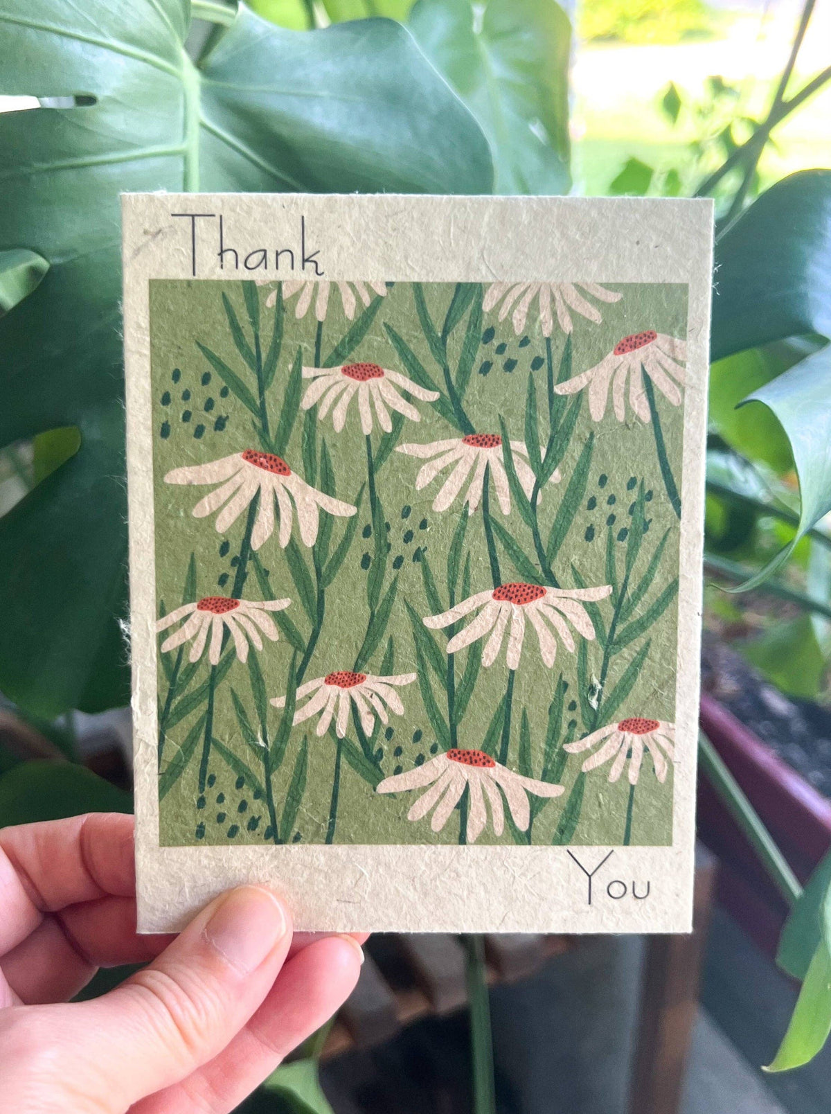Echinacea Thank You Plantable Seed Card