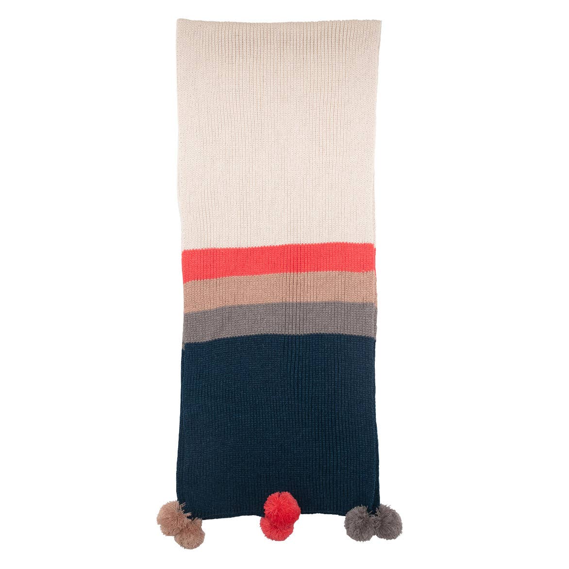 Piccadilly Pink Tan Stripe Scarf