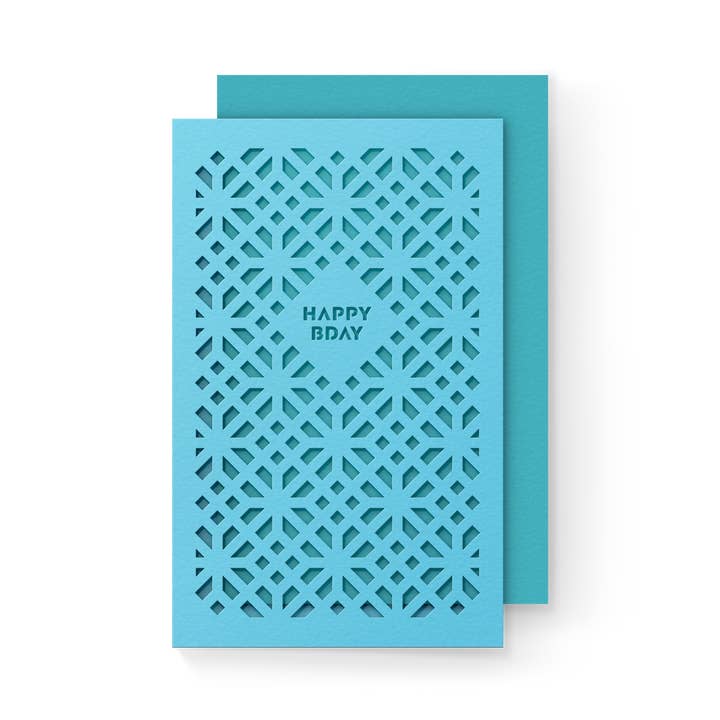 Blue Diamond Layered Card (mini)