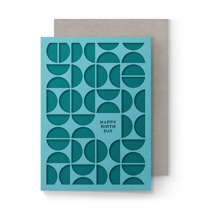 Happy Birthday Circles Pocket Card