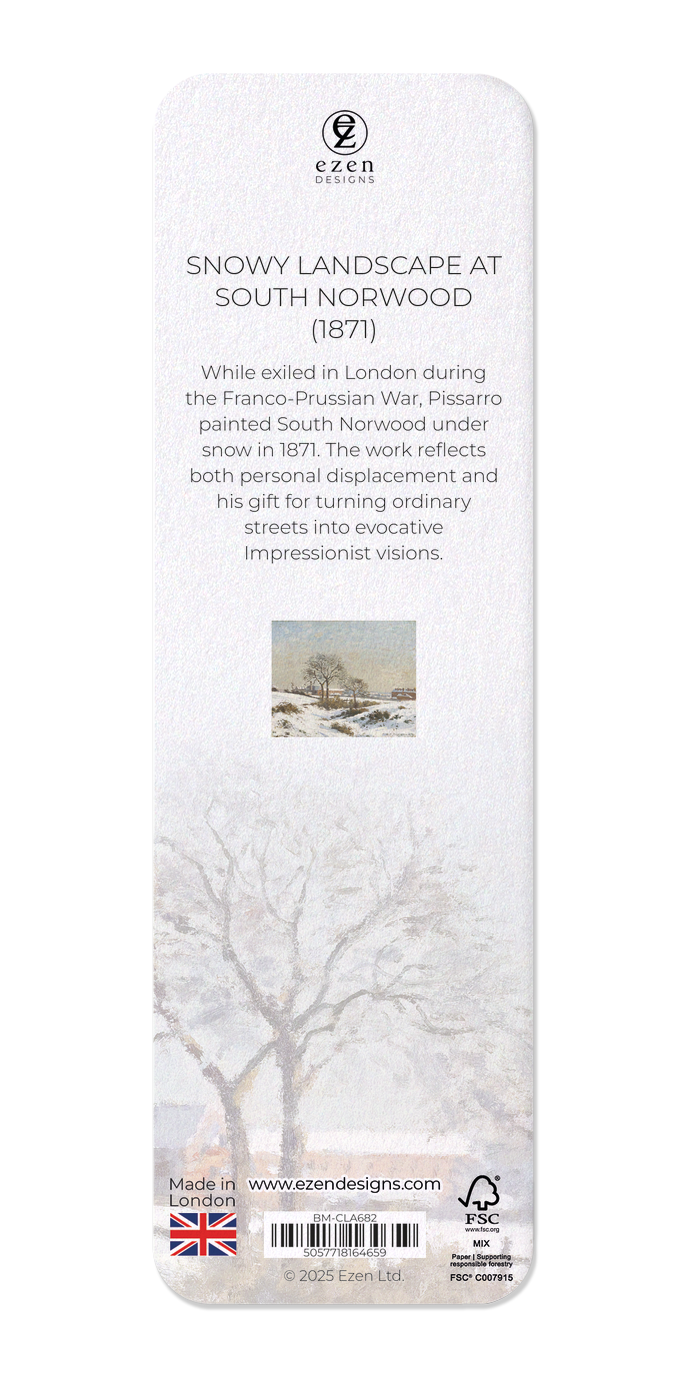 SNOWY LANDSCAPE AT SOUTH NORWOOD (1871): Painting Bookmark