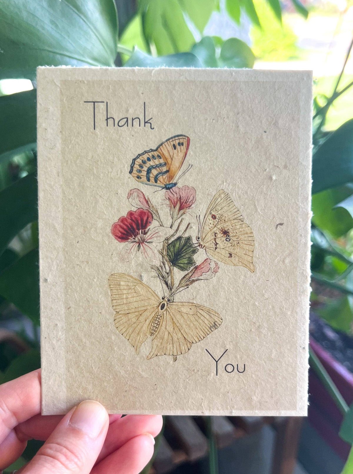 Thank You Butterflies Plantable Seed Card