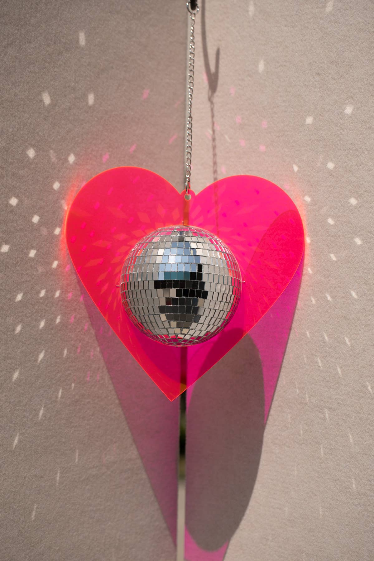 Large Heart Disco Ball