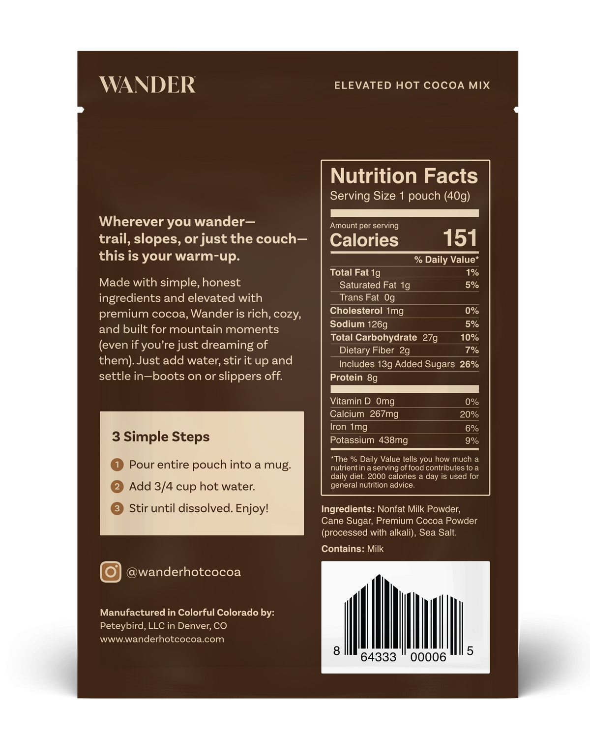 Wander Hot Cocoa Mix