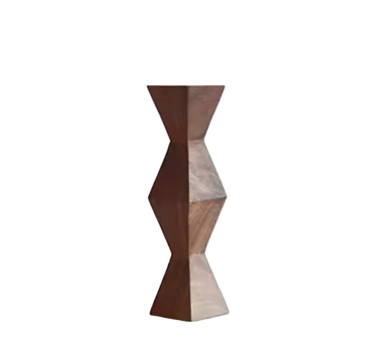 Brancusi Series The Endless Column Handmade Wood Sculpture