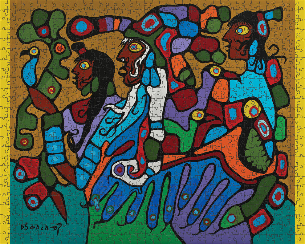 Norval Morrisseau: Shaman and  Disciples 1000-Piece